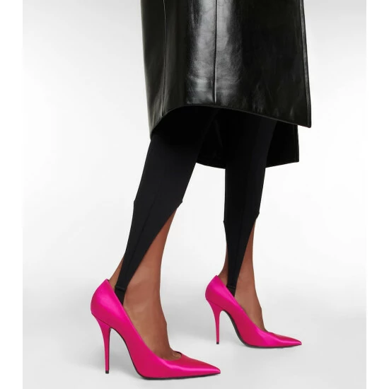 Best deal 🛒 Saint Laurent Instinct Satin Pumps 👏 - Image 3