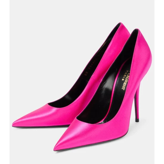 Best deal 🛒 Saint Laurent Instinct Satin Pumps 👏 - Image 4