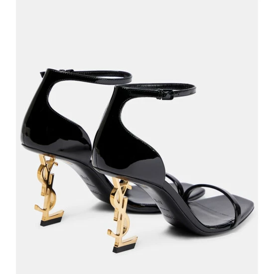 Discount ✔️ Saint Laurent Opyum 85 Patent Leather 🩴 Sandals 😍 - Image 2