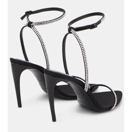 Budget ⭐ Saint Laurent Georgia Crystal-embellished 🩴 Sandals 😍 - Image 2