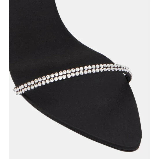 Budget ⭐ Saint Laurent Georgia Crystal-embellished 🩴 Sandals 😍 - Image 5