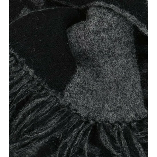 Buy ๐ Saint Laurent Logo Wool, Alpaca And Mohair-blend Scarf ๐งจ - Image 4
