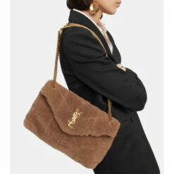 Flash Sale 💯 Saint Laurent Loulou Puffer Small Shearling Shoulder Bag 🎁