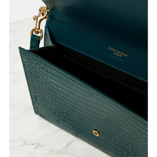 Buy ๐ Saint Laurent Monogram Leather Clutch ๐งจ - Image 2