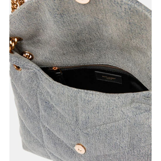 New 😍 Saint Laurent Loulou Medium Denim Shoulder Bag 😉 - Image 2