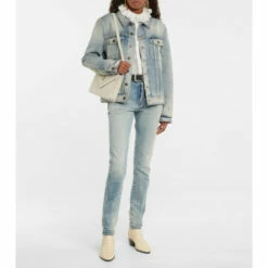 Wholesale 🔔 Saint Laurent Distressed Denim Jacket 🛒