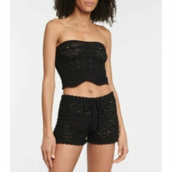 Coupon 👏 Saint Laurent Crochet Wool Shorts ⭐