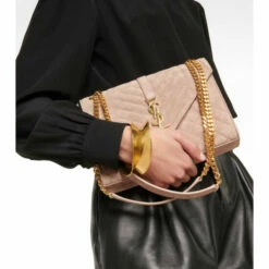 Best Pirce 🔔 Saint Laurent Envelope Medium Suede Shoulder Bag 👍