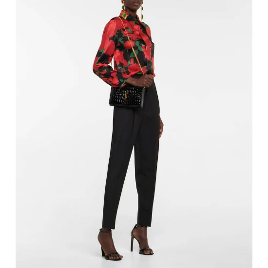 Deals โค๏ธ Saint Laurent Katie Mini Patent Leather Wallet On Chain ๐ฏ - Image 4