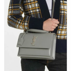 Deals 👏 Saint Laurent Sunset Monogram Medium Leather Shoulder Bag 🔥