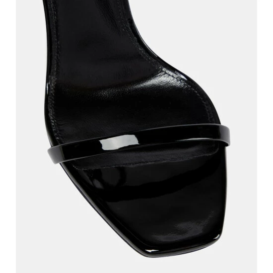 Discount ✔️ Saint Laurent Opyum 85 Patent Leather 🩴 Sandals 😍 - Image 5