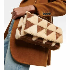 Best deal 🔥 Saint Laurent Jamie Medium Leather And Shearling Shoulder Bag 🔔