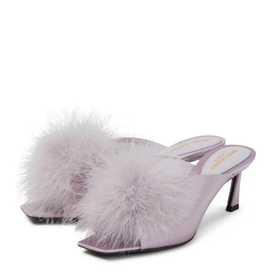 Outlet ๐ Saint Laurent Mae Silk Satin Mules ๐ - Image 4