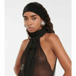 Hot Sale ⌛ Saint Laurent Crystal-embellished Headband 😀