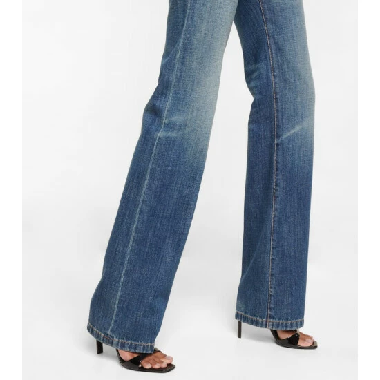 Top 10 ⌛ Saint Laurent Clyde High-rise Straight-leg 👖 Jeans 🌟 - Image 4