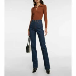 Top 10 ๐ Saint Laurent Clyde High-rise Straight ๐ Jeans ๐