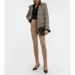 Cheapest 🎉 Saint Laurent Metallic Knit Stirrup Leggings 🌟