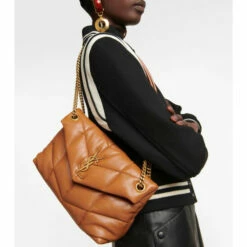 Budget 🎁 Saint Laurent Puffer Small Leather Shoulder Bag 😀