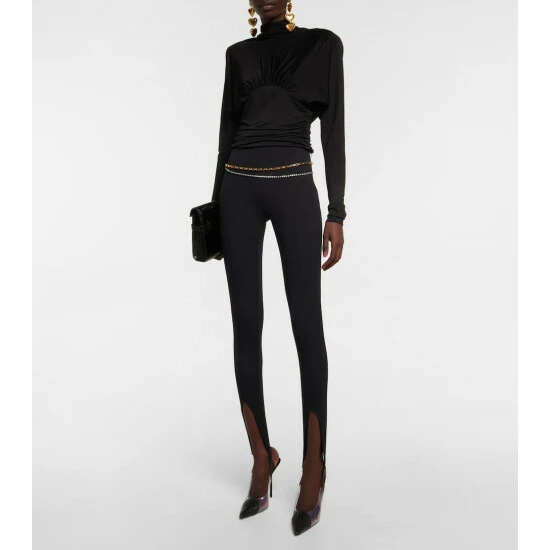 Top 10 ✨ Saint Laurent Stirrup Jersey Leggings 🎁