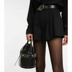 Deals ⌛ Saint Laurent Bahia Small Leather Bucket Bag 😉