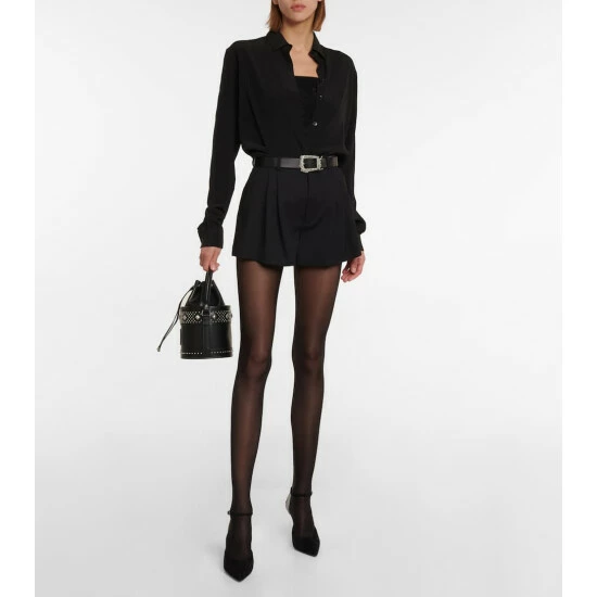 Deals โ Saint Laurent Bahia Small Leather Bucket Bag ๐ - Image 4