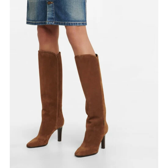 Best reviews of 🧨 Saint Laurent Jane 90 Suede Knee-high 🥾 Boots ❤️ - Image 3