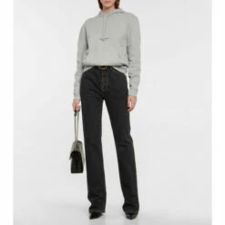 Cheapest ๐ Saint Laurent Logo Cotton Jersey Hoodie ๐