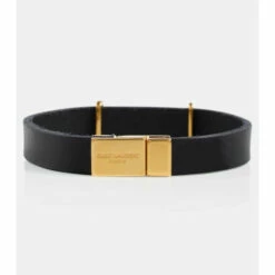 Buy 😀 Saint Laurent Opyum Leather Bracelet 😍