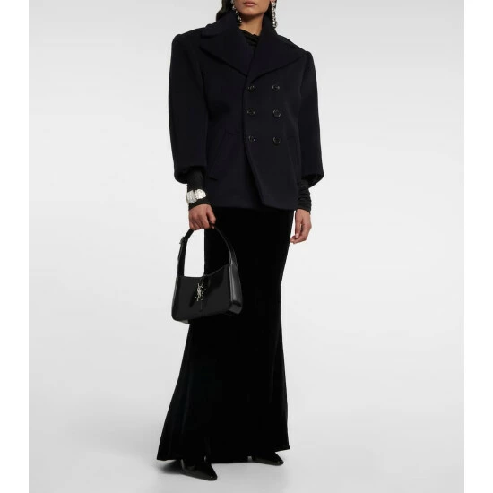 Brand new ๐ฅฐ Saint Laurent Double-breasted Wool ๐งฅ Coat ๐