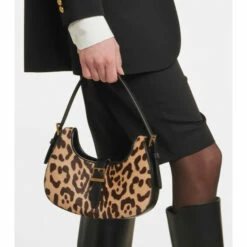 Buy ⭐ Saint Laurent Fermoir Calf Hair Shoulder Bag 😍