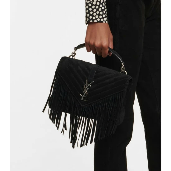 Buy ✨ Saint Laurent Collège Medium Suede Shoulder Bag ✨