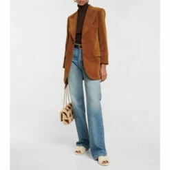 Discount 🛒 Saint Laurent Tribute Flat Shearling 🩴 Sandals ✨