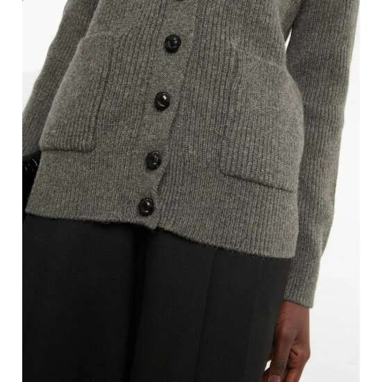 Cheapest ๐ Saint Laurent Faux Fur-trimmed Camel Hair Cardigan ๐ - Image 5