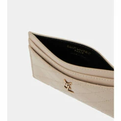 Deals 🧨 Saint Laurent Gaby Quilted Leather Card Holder 🎉