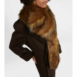 Cheapest 👍 Saint Laurent Faux Fur Scarf ⭐