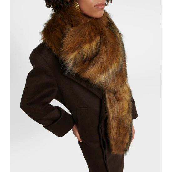 Cheapest ๐ Saint Laurent Faux Fur Scarf โญ