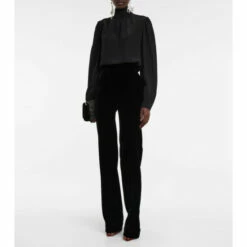 Wholesale 👏 Saint Laurent High-neck Silk Top ⭐