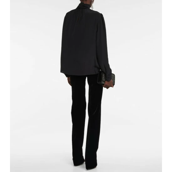 Wholesale ๐ Saint Laurent High-neck Silk Top โญ - Image 2