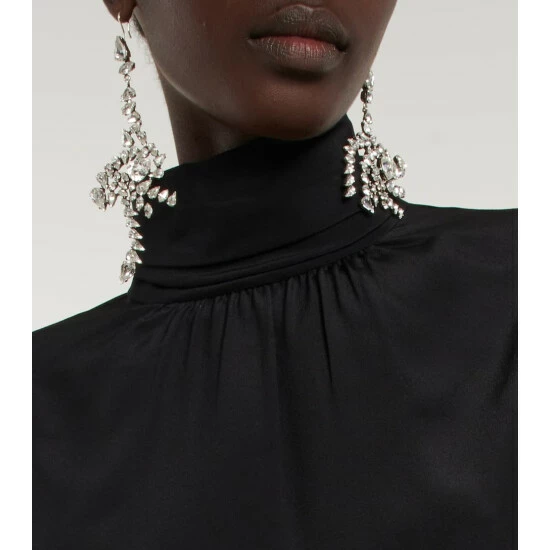 Wholesale ๐ Saint Laurent High-neck Silk Top โญ - Image 3