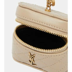 Buy 🧨 Saint Laurent Gaby Leather AirPods Case ❤️