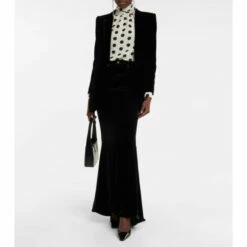 Cheap ๐งจ Saint Laurent Polka-dot Silk Crรชpe De Chine Blouse โญ
