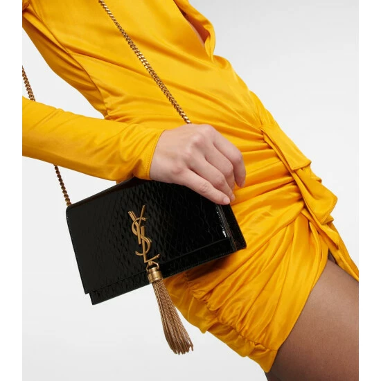 Outlet 🤩 Saint Laurent Draped Jersey Minidress 🎉 - Image 4