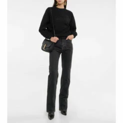 Best Pirce π― Saint Laurent Logo Cotton Sweatshirt π