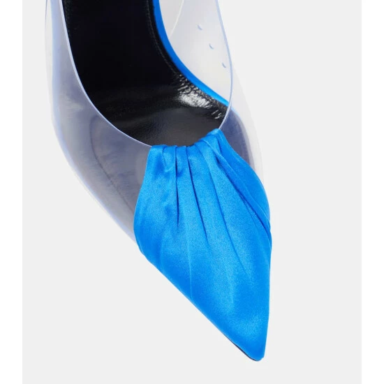 Best deal 😉 Saint Laurent Chica PVC And Satin Slingback Pumps 🤩 - Image 5