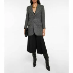 Hot Sale 🔔 Saint Laurent Wool And Silk Fitted Blazer 😀