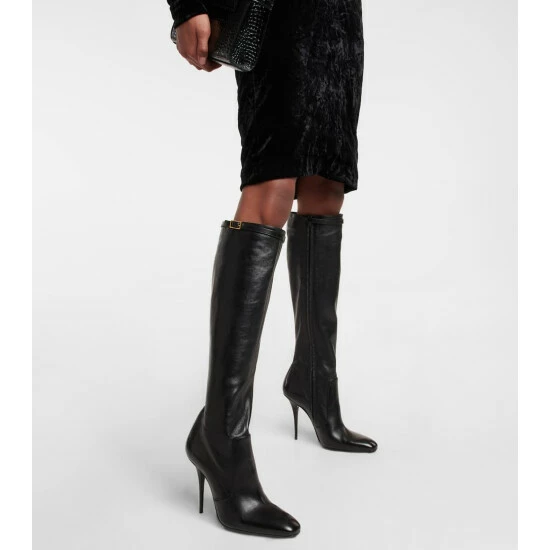 Best Sale 🥰 Saint Laurent Tess Leather 🥾 Boots 🔥 - Image 3