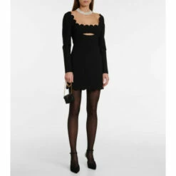 Best reviews of 😍 Saint Laurent Cutout Wool Crêpe Minidress ✨