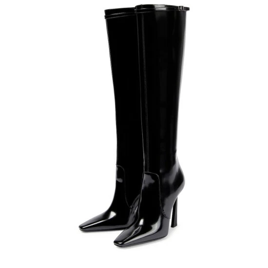 Brand new 🌟 Saint Laurent Tom Patent Leather Knee-high 🥾 Boots 💯 - Image 4