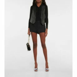 Budget 🎉 Saint Laurent Pinstriped Wool Shorts 😀