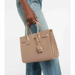 Coupon 😀 Saint Laurent Sac De Jour Baby Leather Tote Bag 😍